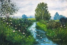 Tahir Bilal Ummi, 12 x 18 Inch, Oil on Canvas, Landscape Painting, AC-TBL-050